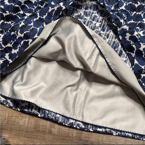 Boden Millie Tree A-Line Blue Skirt, 8 - Picture 5 of 10